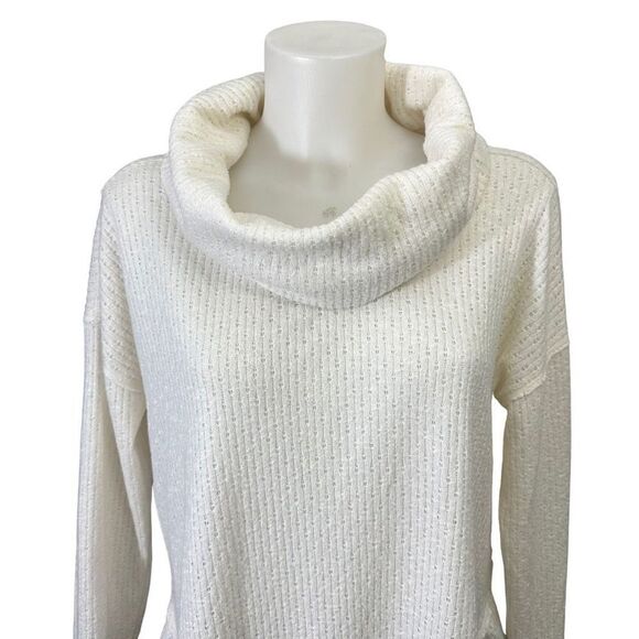 ANTHROPOLOGIE Maeve Addie Hacci Pullover Knit Sweater Ruffled Hem size XS - Picture 2 of 9